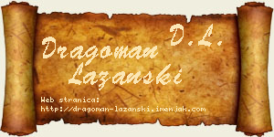 Dragoman Lazanski vizit kartica